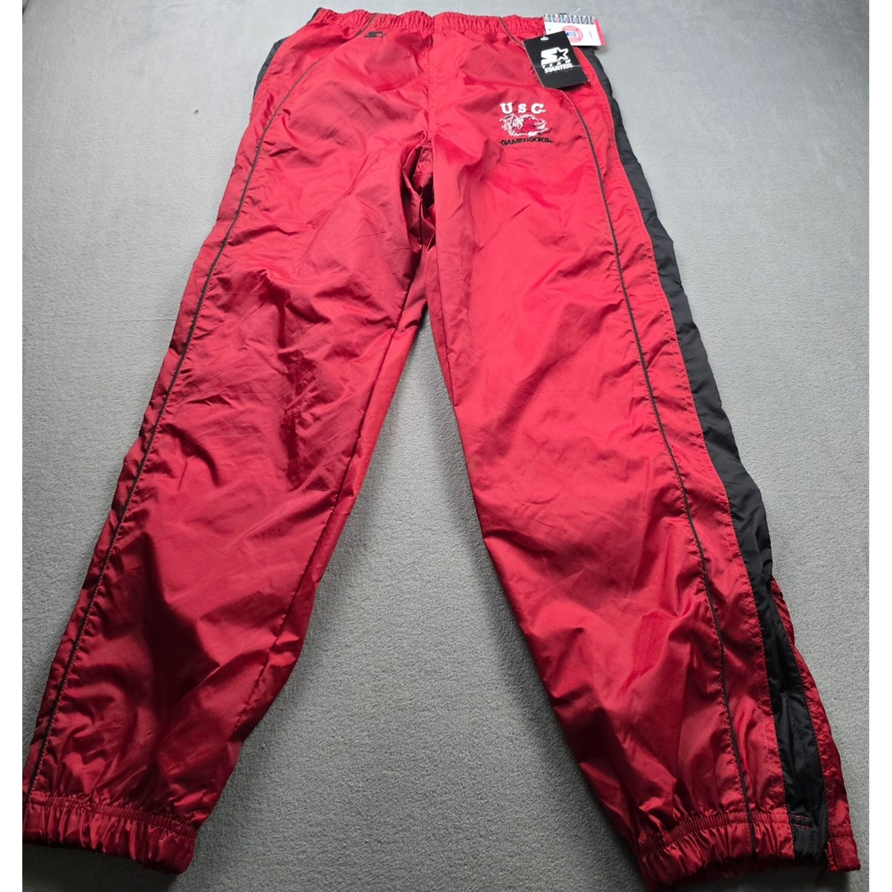 Starter USC Gamecocks Red Nylon Windbreaker Track Pants Youth Large 14-16 NWT